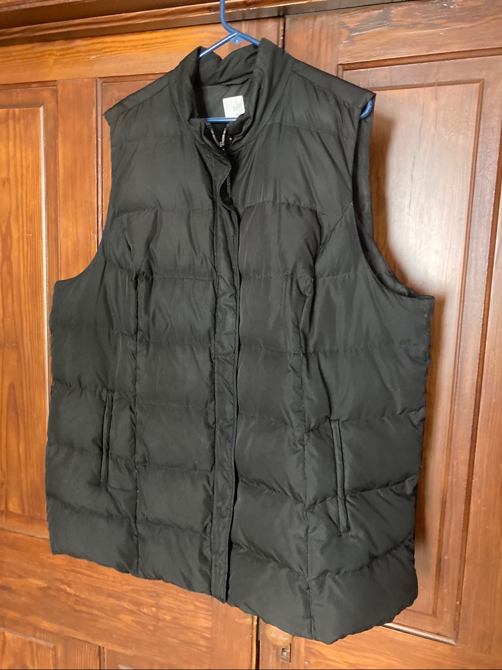 J. Jill Black Quilted Down Puffer Zipper Vest Size 4X *spot